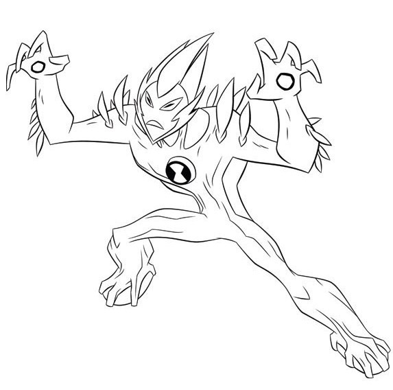 Dessin à colorier: Ben 10 (Dessins animés et séries animées) #40400 - Coloriages à Imprimer Gratuits