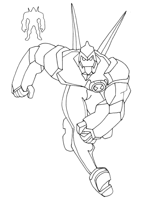 Dessin à colorier: Ben 10 (Dessins animés et séries animées) #40404 - Coloriages à Imprimer Gratuits