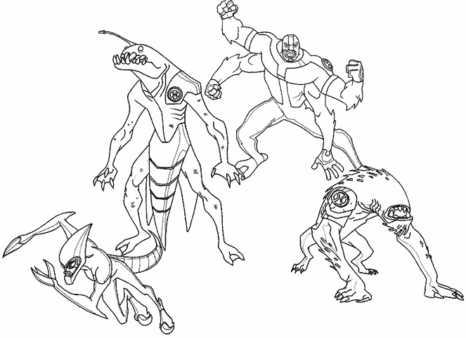 Dessin à colorier: Ben 10 (Dessins animés et séries animées) #40439 - Coloriages à Imprimer Gratuits
