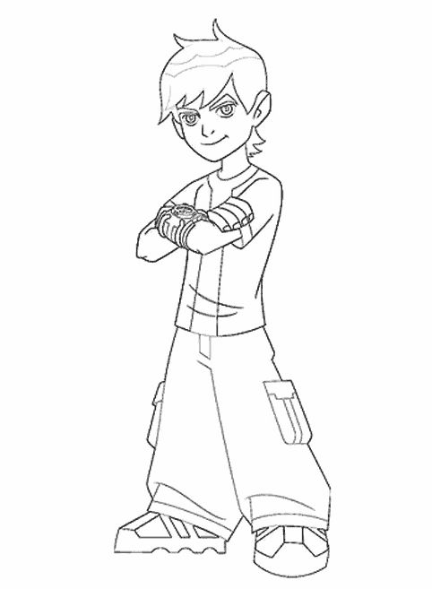 Coloriage à imprimer Ben 10 #40467 de la série Dessins animés et séries animées, gratuit pour enfants et adultes