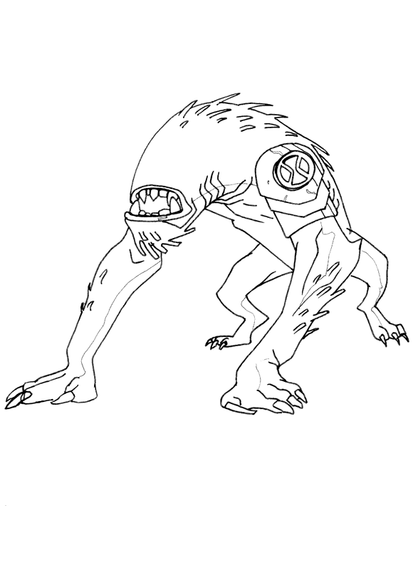 Illustration au trait Ben 10 #40506 de la collection Dessins animés et séries animées à colorier gratuitement