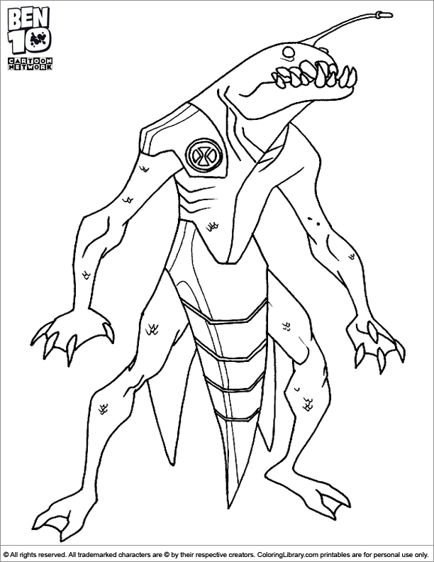 Dessin à colorier: Ben 10 (Dessins animés et séries animées) #40521 - Coloriages à Imprimer Gratuits