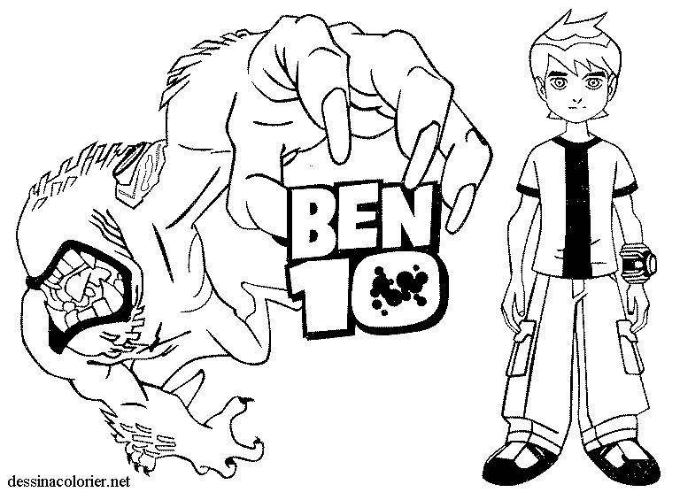 Dessin à colorier: Ben 10 (Dessins animés et séries animées) #40528 - Coloriages à Imprimer Gratuits