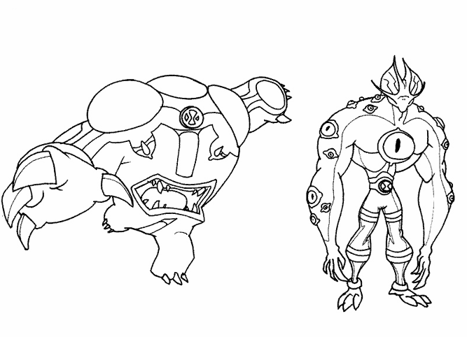 Dessin à colorier: Ben 10 (Dessins animés et séries animées) #40547 - Coloriages à Imprimer Gratuits