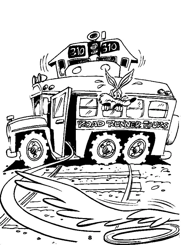Coloriage à imprimer Bip Bip et Coyote #47152 de la série Dessins animés et séries animées, gratuit pour enfants et adultes