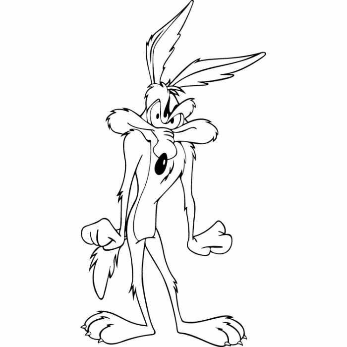 Coloriage gratuit Bip Bip et Coyote #47165 de la collection Dessins animés et séries animées à imprimer