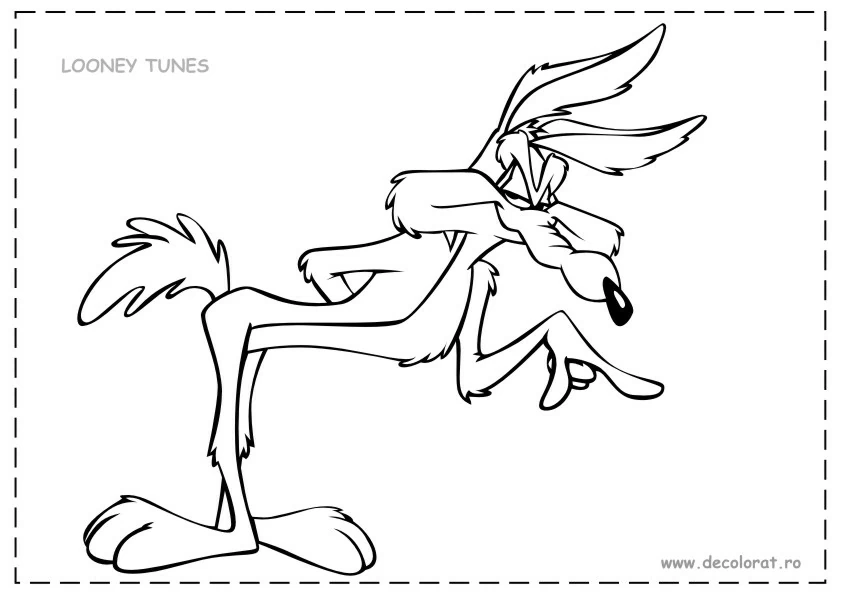 Coloriage gratuit Bip Bip et Coyote #47265 de la collection Dessins animés et séries animées à imprimer