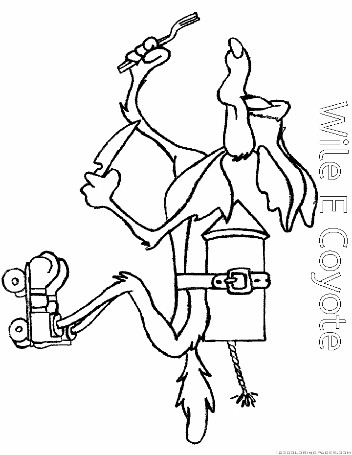 Page de coloriage Bip Bip et Coyote #47313, collection Dessins animés et séries animées, à imprimer et colorier