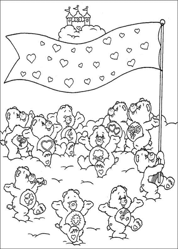 Coloriage à imprimer Bisounours / Calinours #185350 de la série Dessins animés et séries animées, gratuit pour enfants et adultes