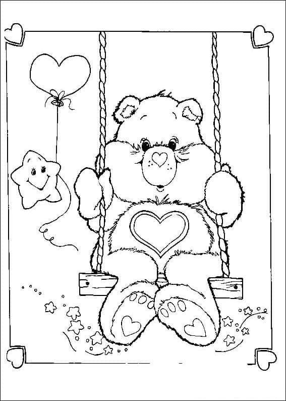Coloriage imprimable Bisounours / Calinours #185369 de la collection Dessins animés et séries animées à colorier aux crayons