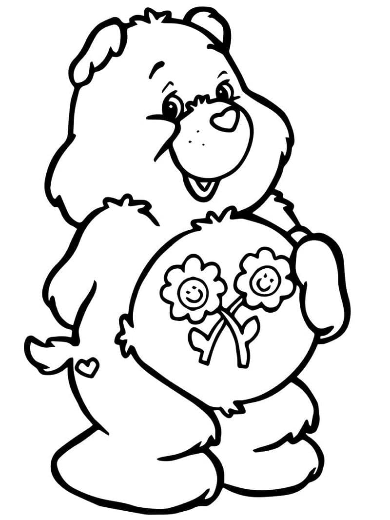 Coloriage gratuit Bisounours / Calinours #185374 de la collection Dessins animés et séries animées à imprimer