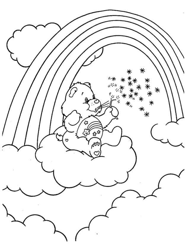 Coloriage gratuit Bisounours / Calinours #37157 de la collection Dessins animés et séries animées à imprimer