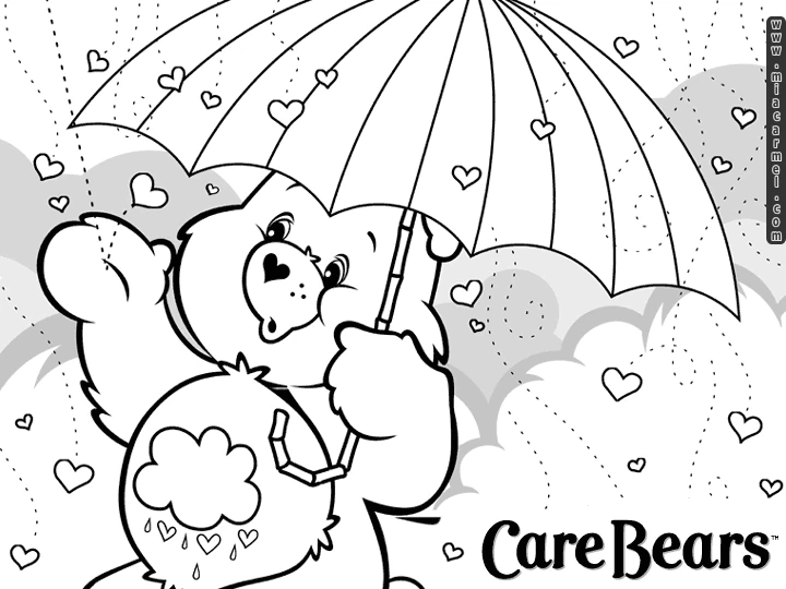Coloriage gratuit Bisounours / Calinours #37159 de la collection Dessins animés et séries animées à imprimer