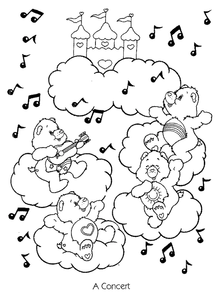 Coloriage imprimable Bisounours / Calinours #37183 de la collection Dessins animés et séries animées à colorier aux crayons