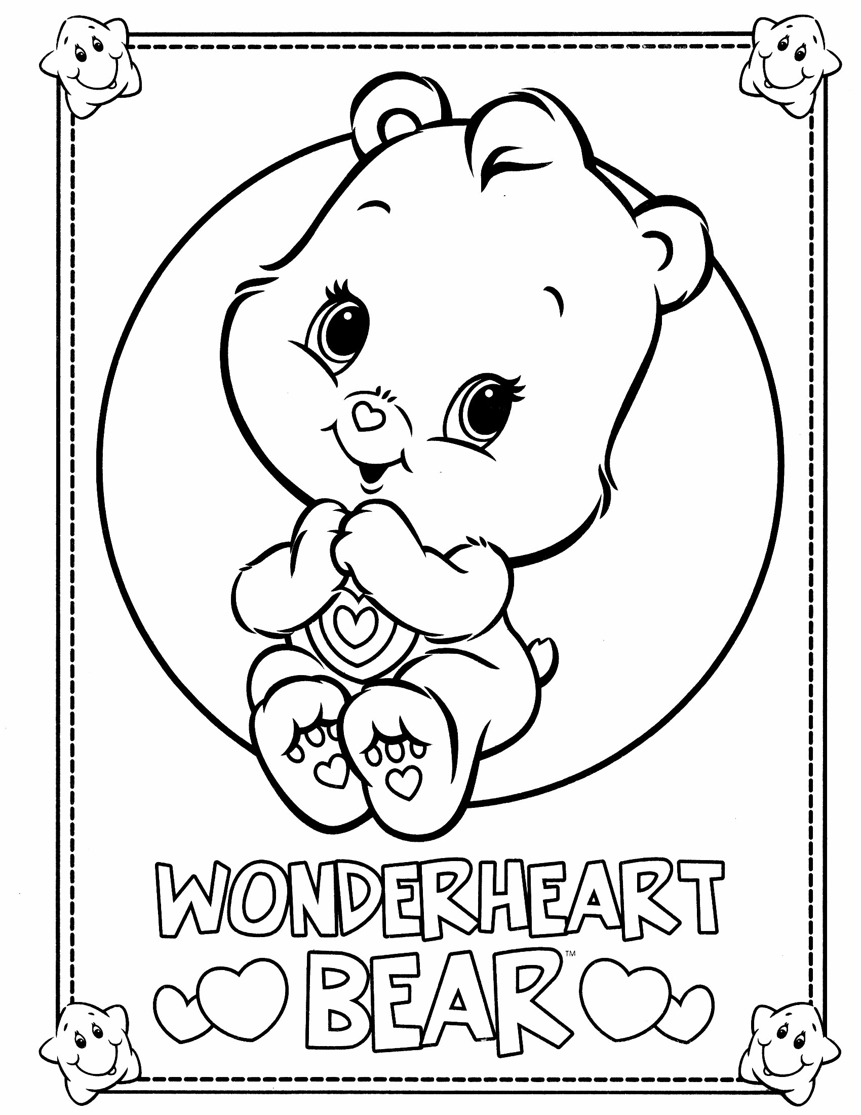 Coloriage gratuit Bisounours / Calinours #37186 de la collection Dessins animés et séries animées à imprimer