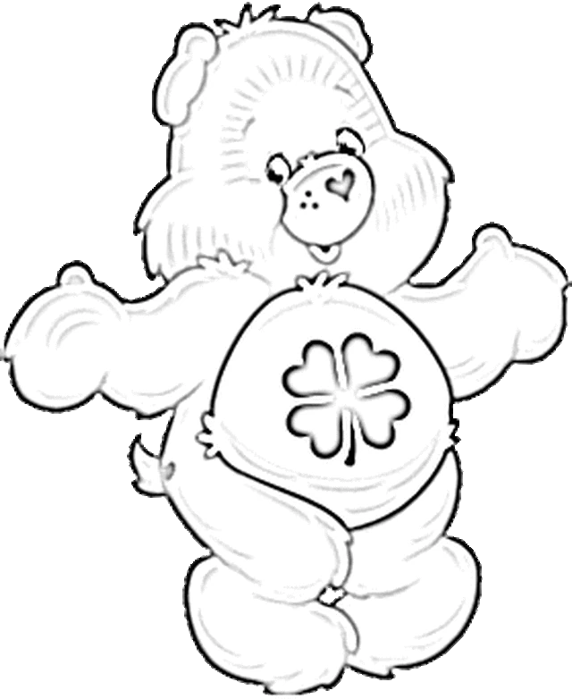 Coloriage gratuit Bisounours / Calinours #37200 de la collection Dessins animés et séries animées à imprimer