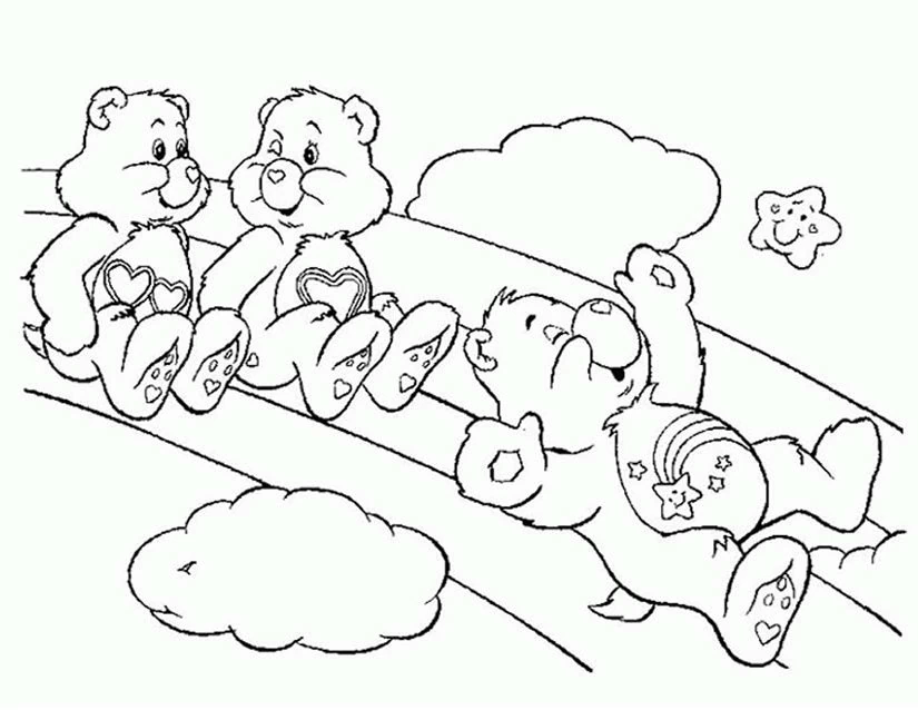 Page de coloriage Bisounours / Calinours #37236, collection Dessins animés et séries animées, à imprimer et colorier