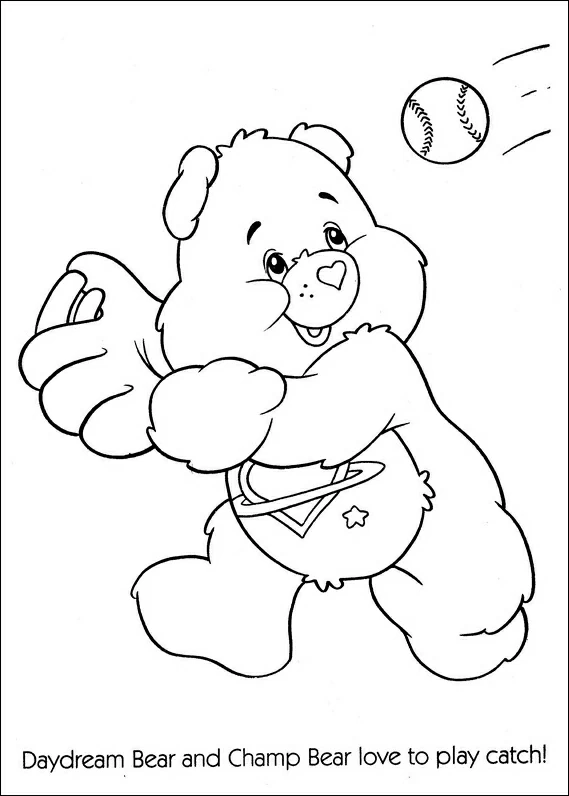 Coloriage Bisounours / Calinours #37244 à imprimer gratuitement, extrait de la collection Dessins animés et séries animées
