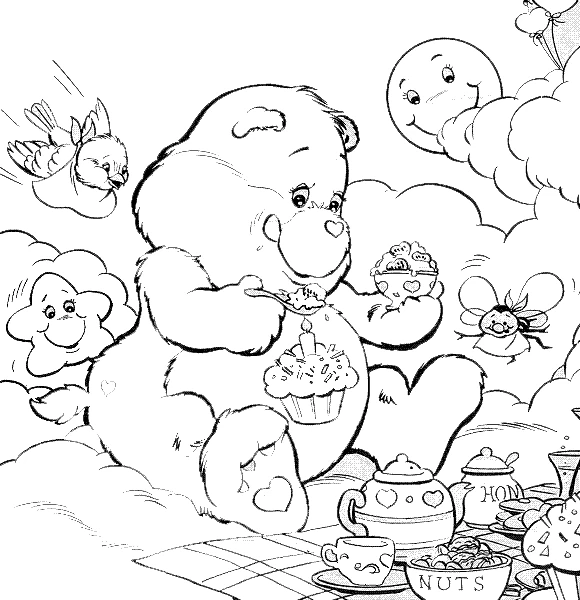 Dessin Bisounours / Calinours #37299 à colorier de la série Dessins animés et séries animées, gratuit à télécharger et imprimer
