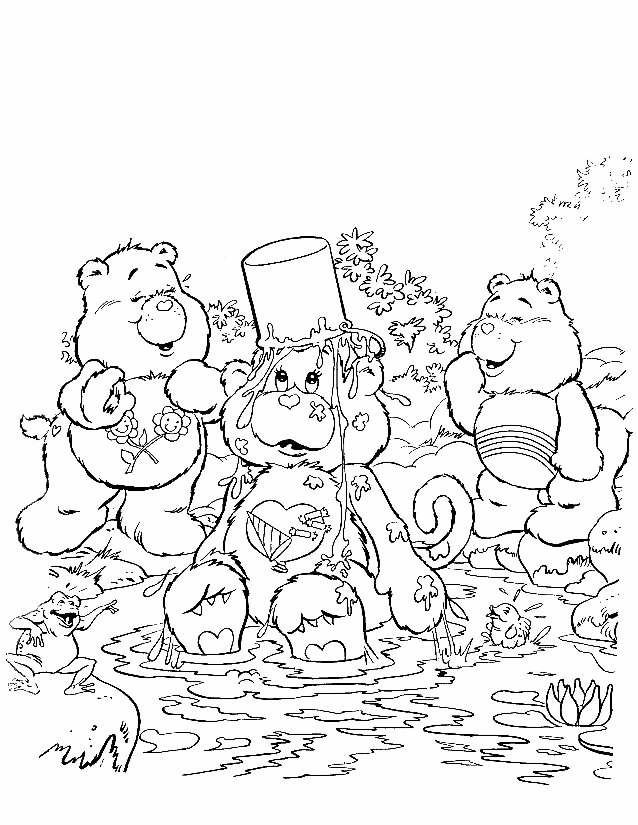 Coloriage gratuit Bisounours / Calinours #37312 de la collection Dessins animés et séries animées à imprimer
