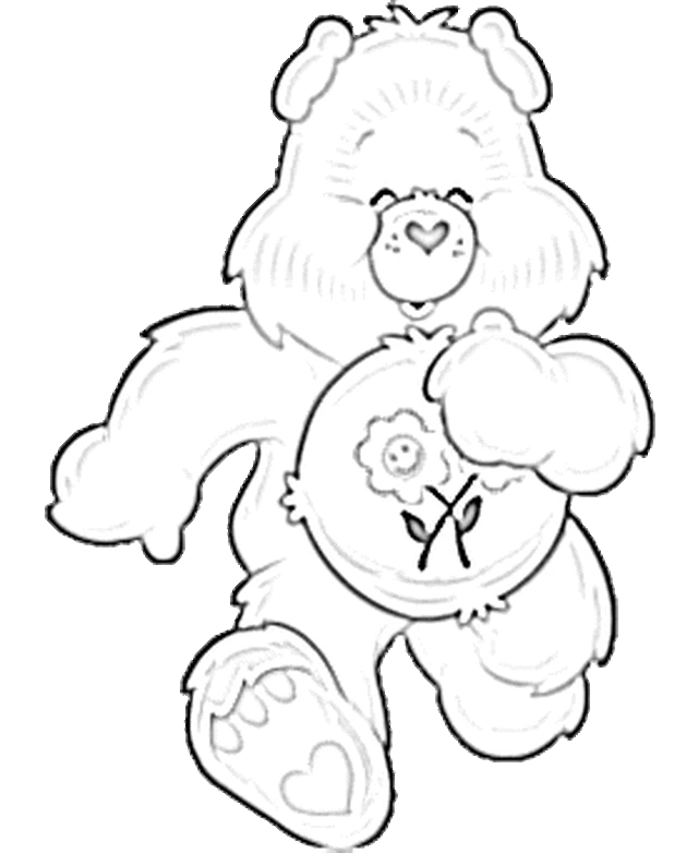 Coloriage imprimable Bisounours / Calinours #37321 de la collection Dessins animés et séries animées à colorier aux crayons