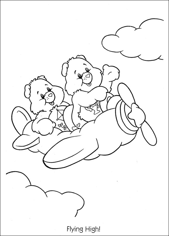 Coloriage gratuit pour enfants et adultes Bisounours / Calinours #37350, collection Dessins animés et séries animées