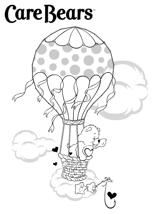 Dessin à colorier Bisounours / Calinours #37549 issu de la collection Dessins animés et séries animées, prêt à imprimer
