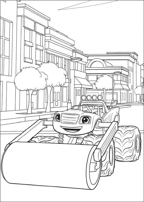 Coloriage gratuit Blaze et les Monster Machines #199453 de la collection Dessins animés et séries animées à imprimer