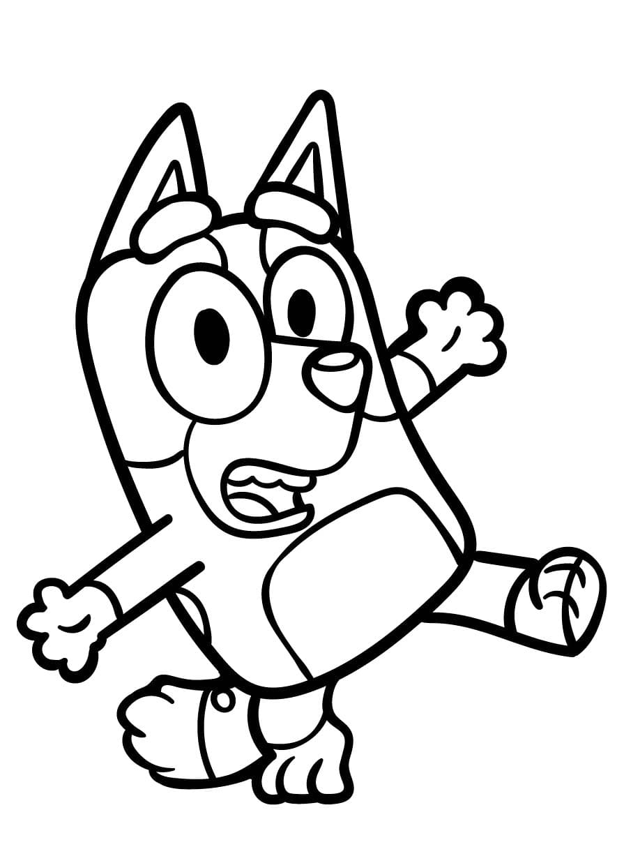 Dessin à colorier: Bluey (Dessins animés et séries animées) #219514 - Coloriages à Imprimer Gratuits
