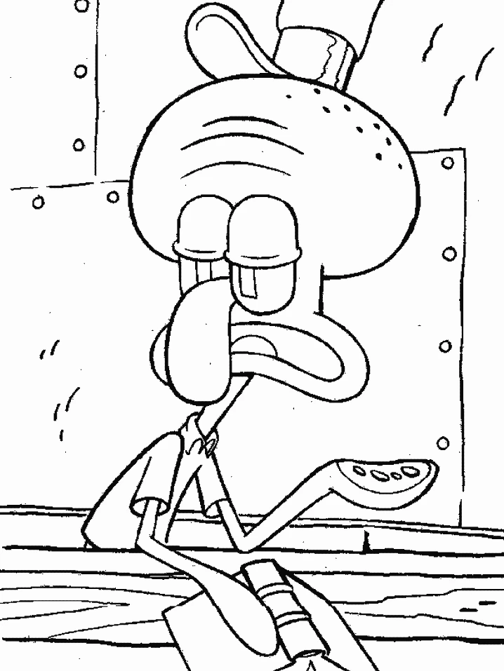 Page de coloriage Bob l'Éponge #33528, collection Dessins animés et séries animées, à imprimer et colorier
