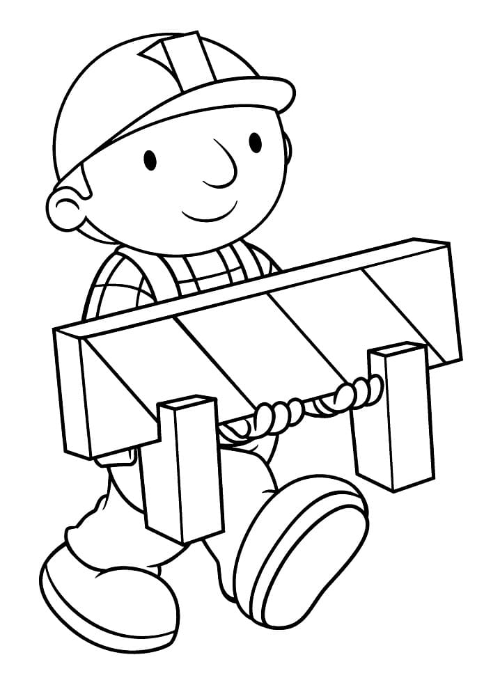 Coloriage imprimable Bob le Bricoleur #197236 de la collection Dessins animés et séries animées à colorier aux crayons