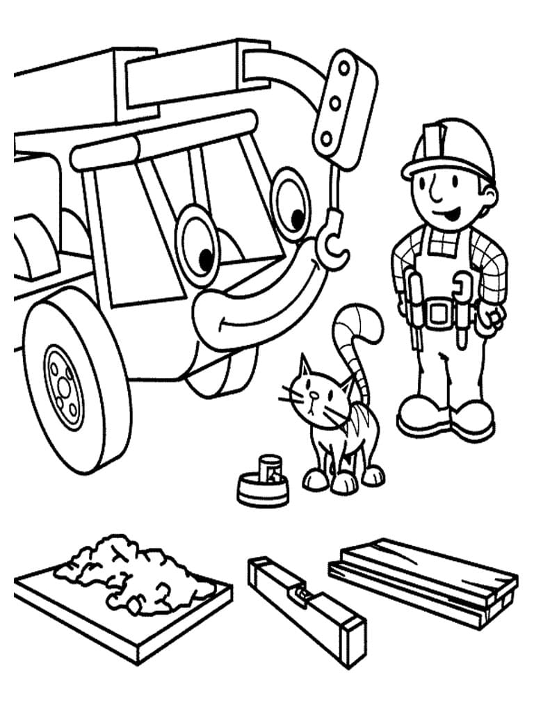 Coloriage gratuit Bob le Bricoleur #197258 de la collection Dessins animés et séries animées à imprimer