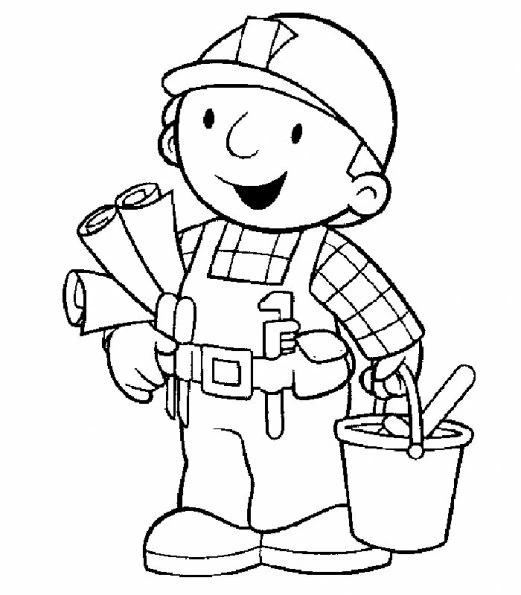 Coloriage gratuit Bob le Bricoleur #33071 de la collection Dessins animés et séries animées à imprimer