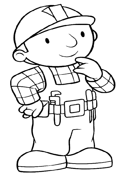Coloriage gratuit pour enfants et adultes Bob le Bricoleur #33087, collection Dessins animés et séries animées