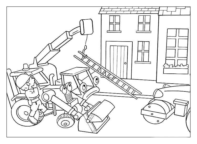 Coloriage gratuit pour enfants et adultes Bob le Bricoleur #33117, collection Dessins animés et séries animées