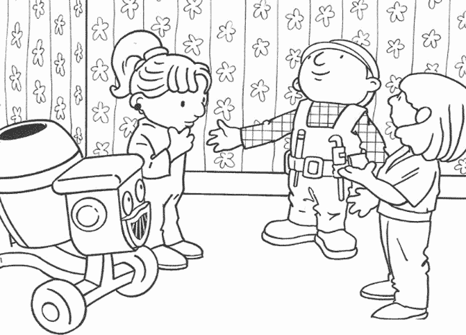 Coloriage gratuit pour enfants et adultes Bob le Bricoleur #33181, collection Dessins animés et séries animées