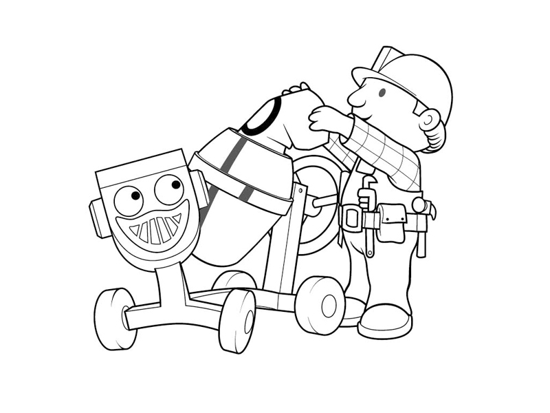 Coloriage gratuit pour enfants et adultes Bob le Bricoleur #33197, collection Dessins animés et séries animées