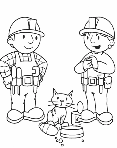 Coloriage Bob le Bricoleur #33208 à imprimer gratuitement, extrait de la collection Dessins animés et séries animées