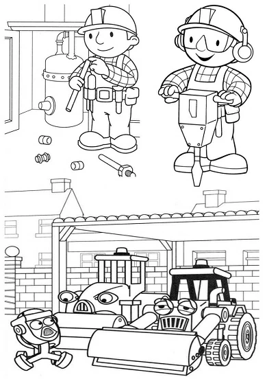 Coloriage gratuit pour enfants et adultes Bob le Bricoleur #33213, collection Dessins animés et séries animées