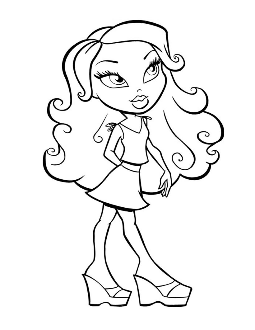 Coloriage gratuit pour enfants et adultes Bratz #32367, collection Dessins animés et séries animées