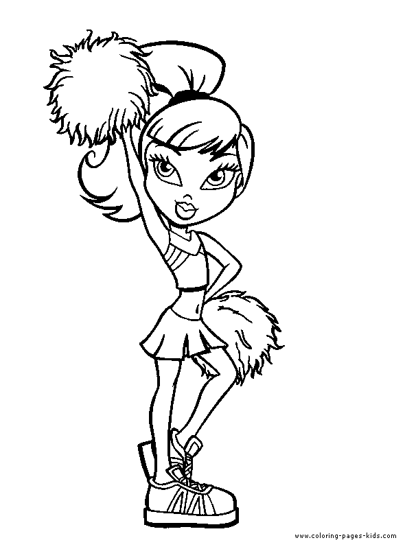 Coloriage à imprimer Bratz #32585 de la série Dessins animés et séries animées, gratuit pour enfants et adultes