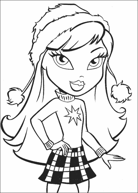 Coloriage à imprimer Bratz #32602 de la série Dessins animés et séries animées, gratuit pour enfants et adultes