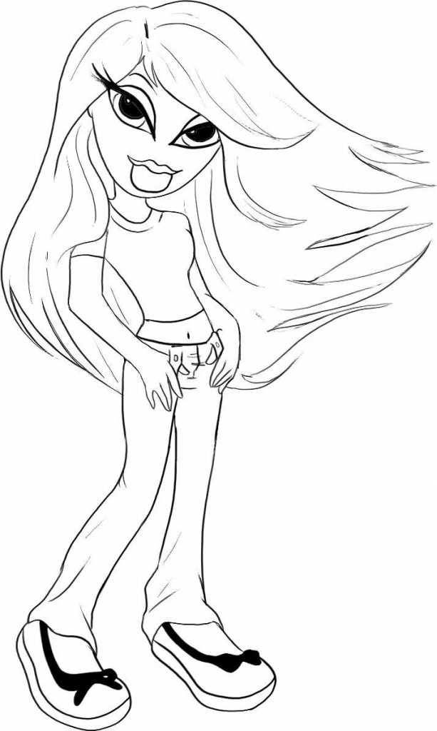 Dessin Bratz #32610 à colorier de la série Dessins animés et séries animées, gratuit à télécharger et imprimer