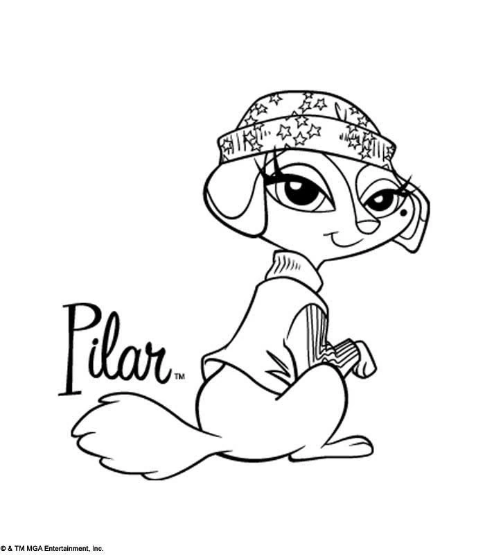 Coloriage imprimable Bratz #32740 de la collection Dessins animés et séries animées à colorier aux crayons Coloriage imprimable Bratz #32740 de la collection Dessins animés et séries animées à colorier aux crayons