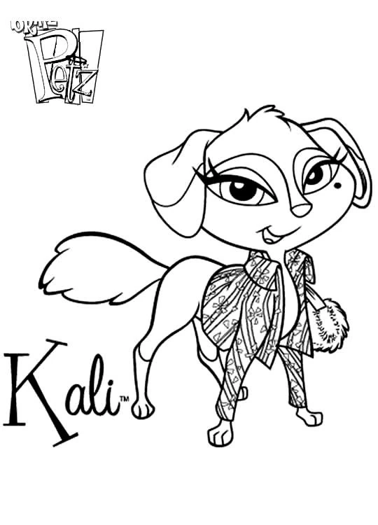 Coloriage imprimable Bratz #32755 de la collection Dessins animés et séries animées à colorier aux crayons