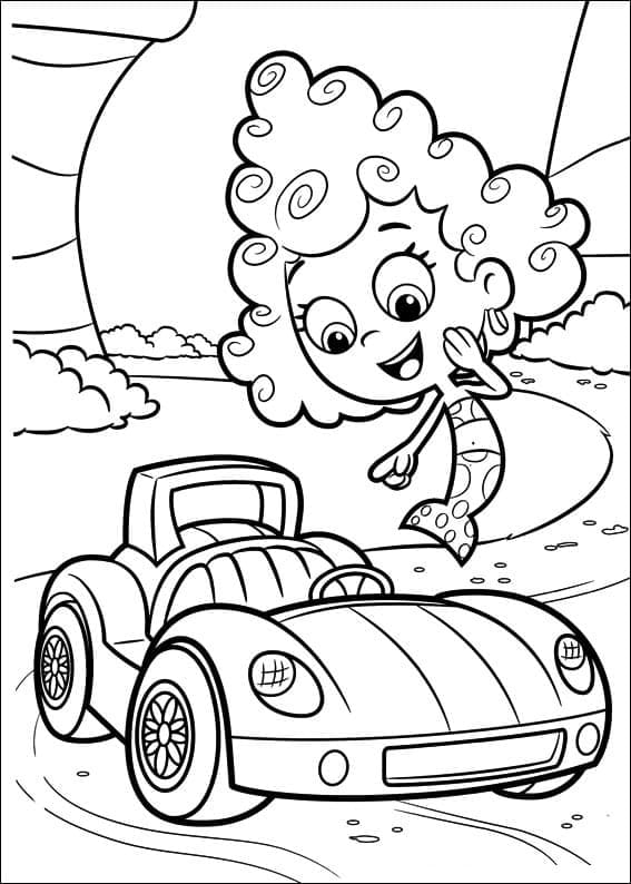 Coloriage imprimable Bubulle Guppies #199381 de la collection Dessins animés et séries animées à colorier aux crayons