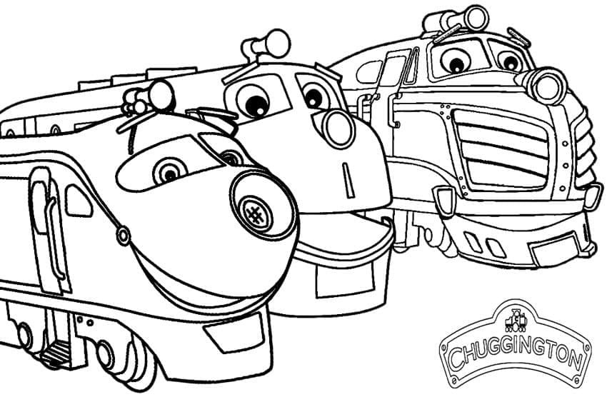 Coloriage gratuit Chuggington #206821 de la collection Dessins animés et séries animées à imprimer