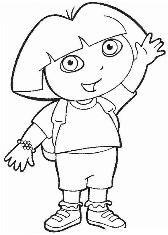 Coloriage imprimable Dora l'Exploratrice #29718 de la collection Dessins animés et séries animées à colorier aux crayons
