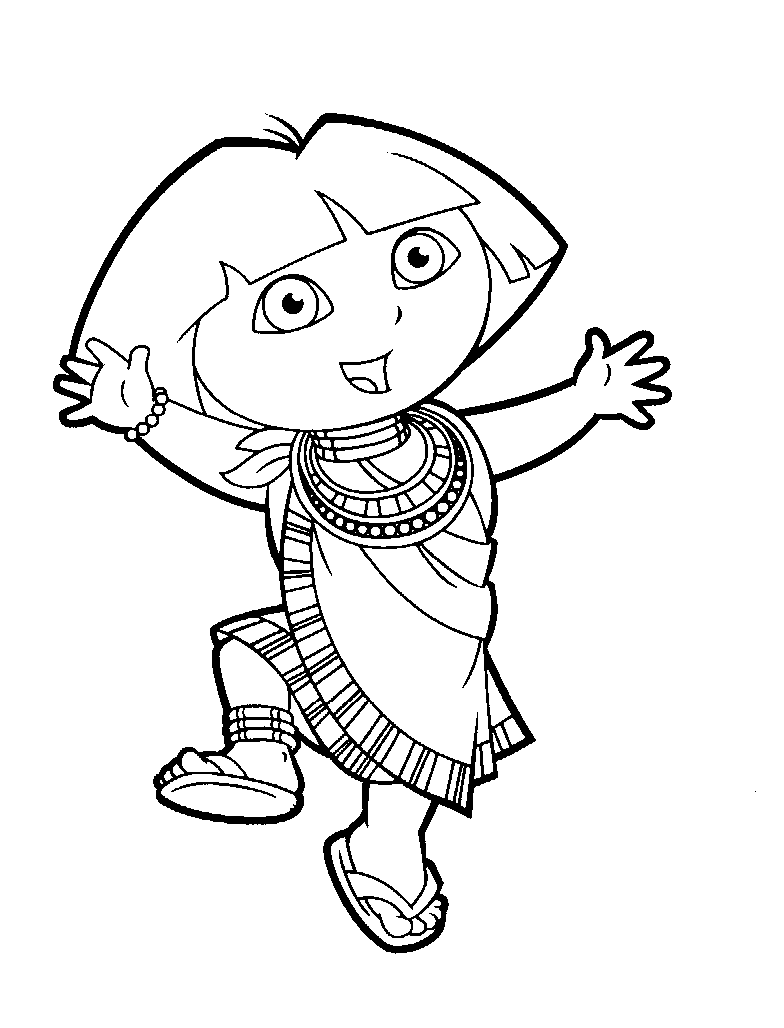 Page de coloriage Dora l'Exploratrice #29909, collection Dessins animés et séries animées, à imprimer et colorier Page de coloriage Dora l'Exploratrice #29909, collection Dessins animés et séries animées, à imprimer et colorier