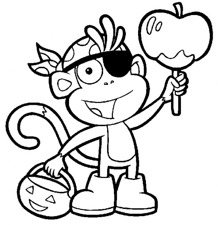 Coloriage imprimable Dora l'Exploratrice #30105 de la collection Dessins animés et séries animées à colorier aux crayons